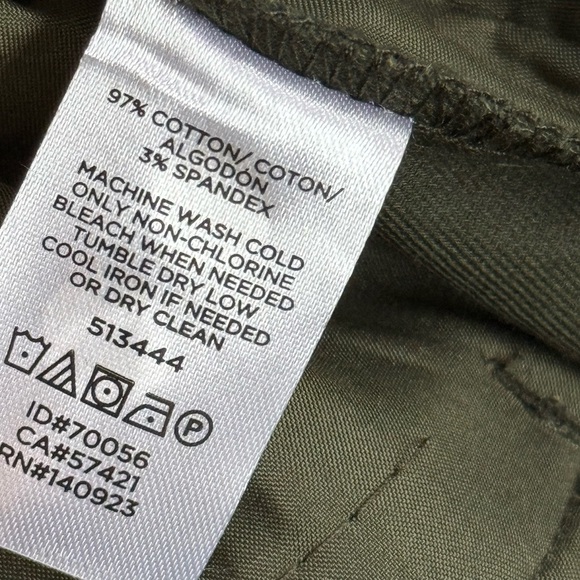 NWT Loft Curvy Straight Trouser Dress Pants | Dark Olive Green | 12 - Picture 5 of 6